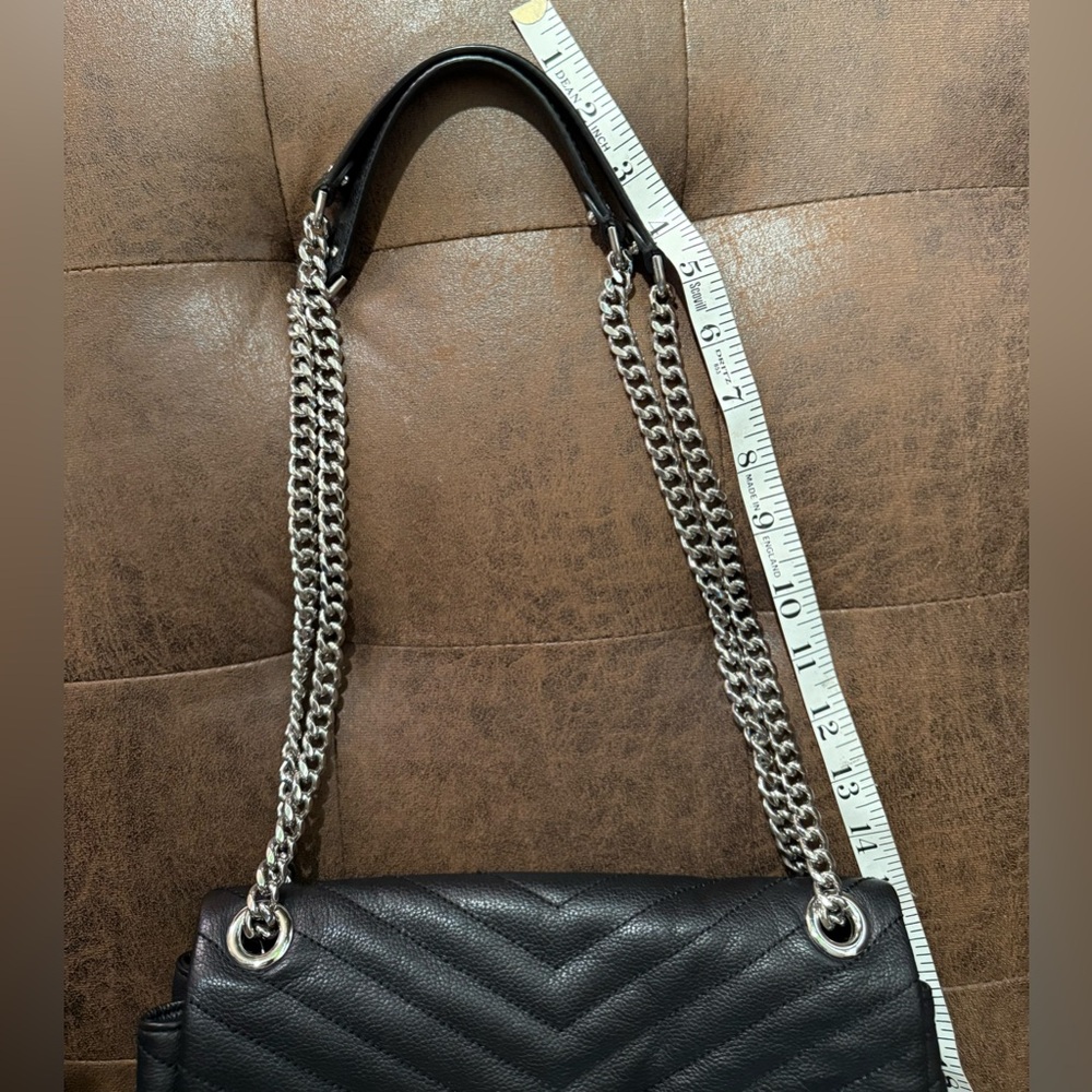 Rebecca Minkoff Eddie Crossbody Black Quilted Leather Bag - Picture 15 of 16